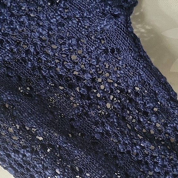 Navy Blue Women's Sweater Size M - Picture 3 of 9